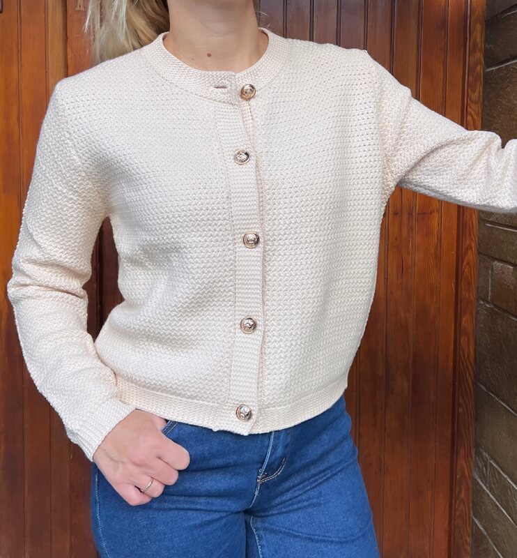 Amelia Cardigan in Cream