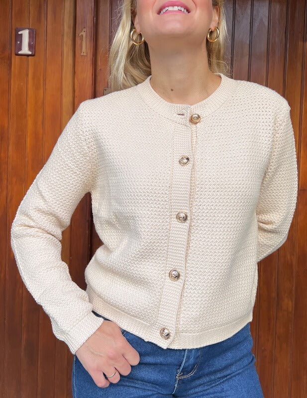 Amelia Cardigan in Cream