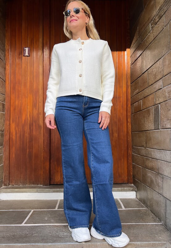 Amelia Cardigan in Ivory