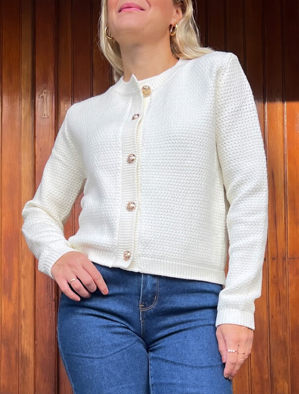 Amelia Cardigan in Ivory
