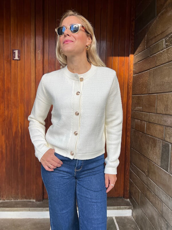 Amelia Cardigan in Ivory