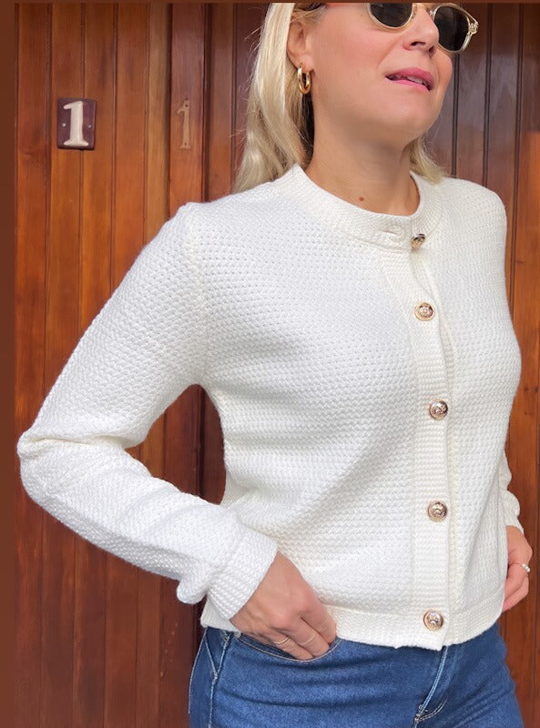 Amelia Cardigan in Ivory