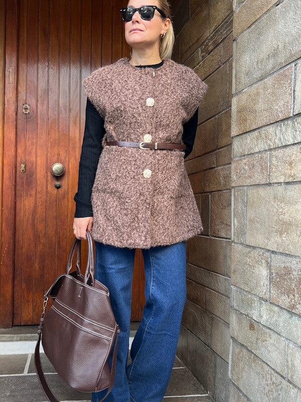 Valley Vest in Coffee