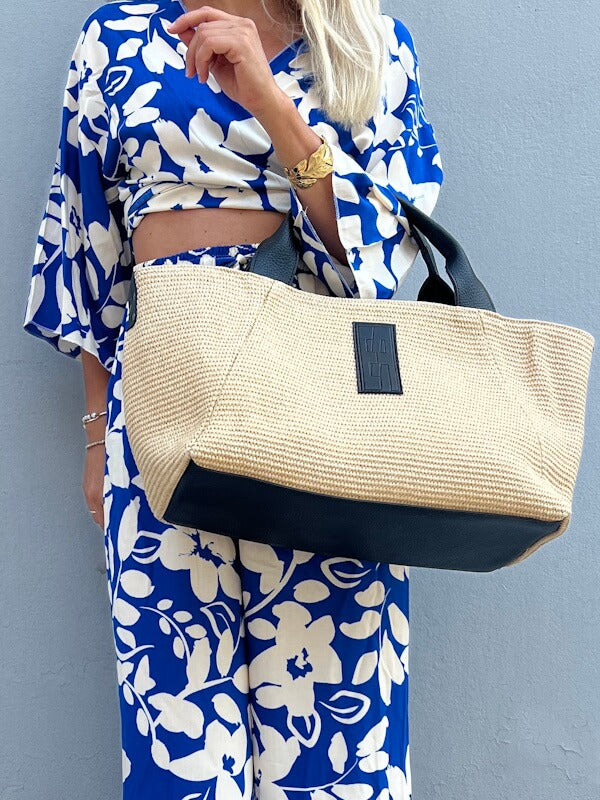 Elena Athanasiou Classy Shopper Vegan Straw Beige