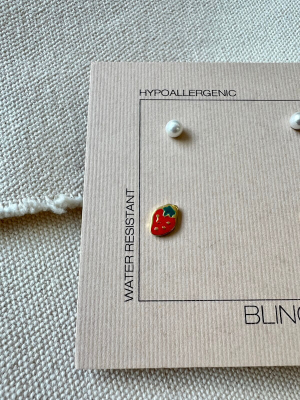 Combo Earrings - Mini Strawberries