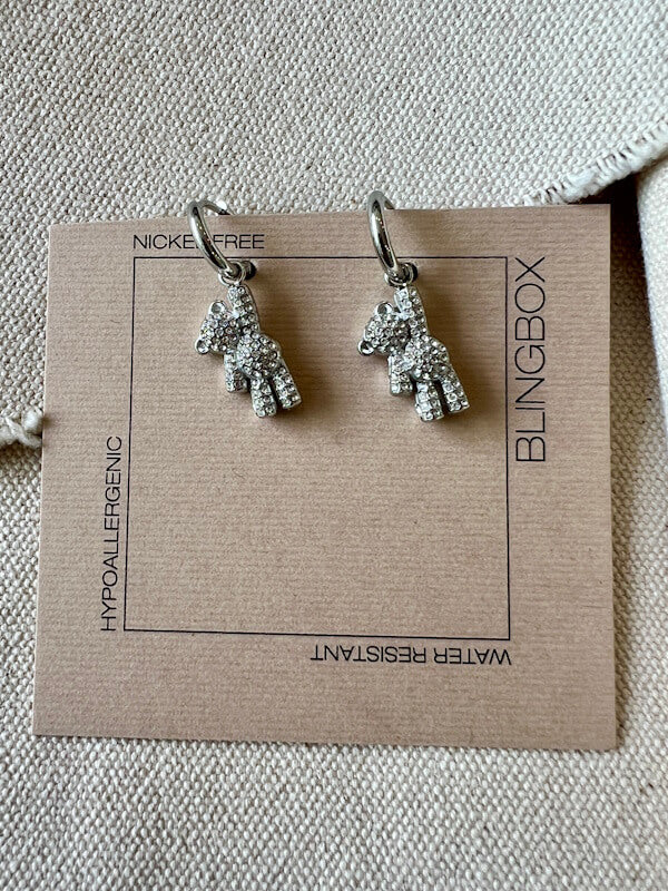 Crystal Teddy - Silver