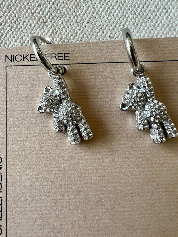 Crystal Teddy - Silver