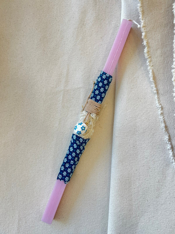 Littles Studio - Slim Λαμπάδα & Egg Charm White