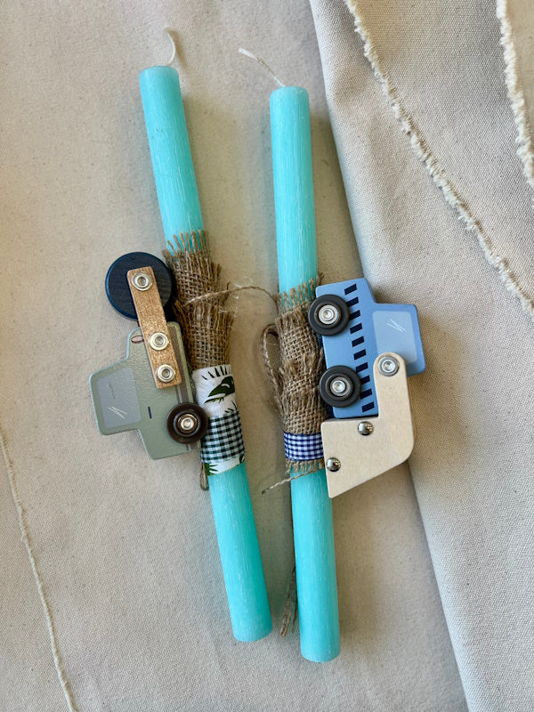 Littles Studio - Λαμπάδα Wooden Car Mint