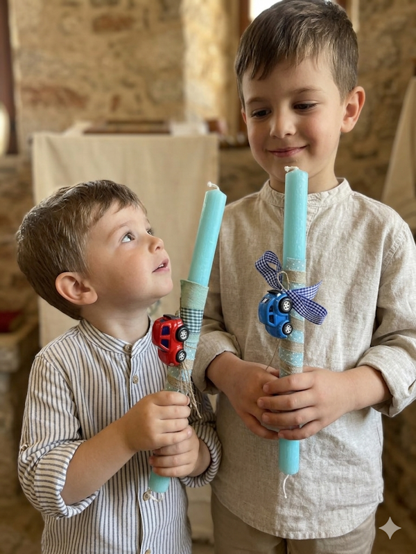 Littles Studio - Λαμπάδα Min Car Blue