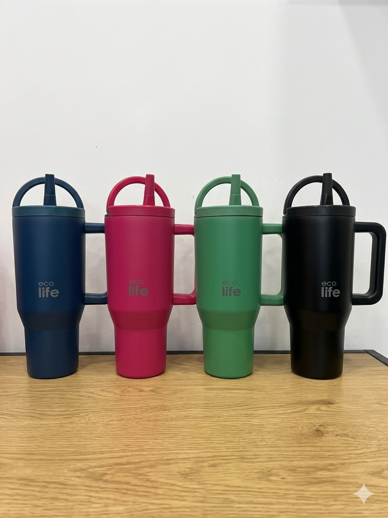 Ecolife Tumbler Θερμός 900ml - 4 Χρώματα