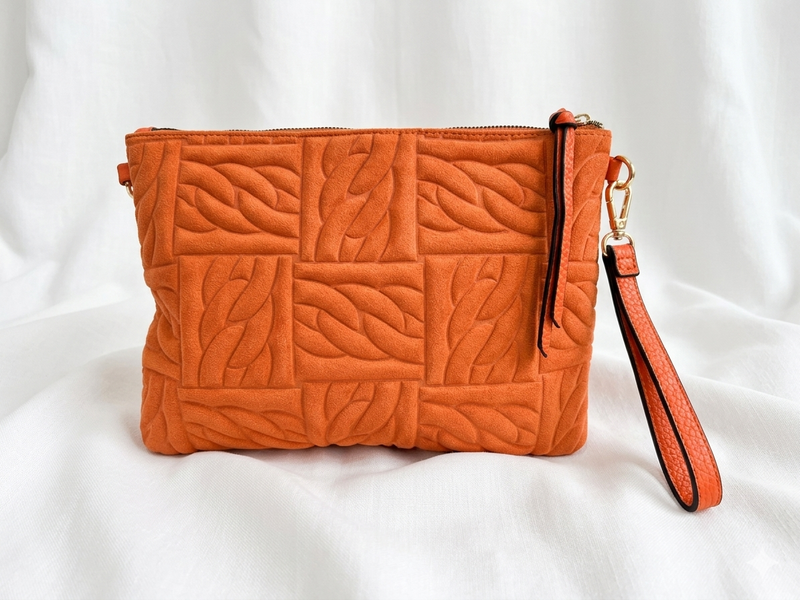 Waver Clutch in Orange