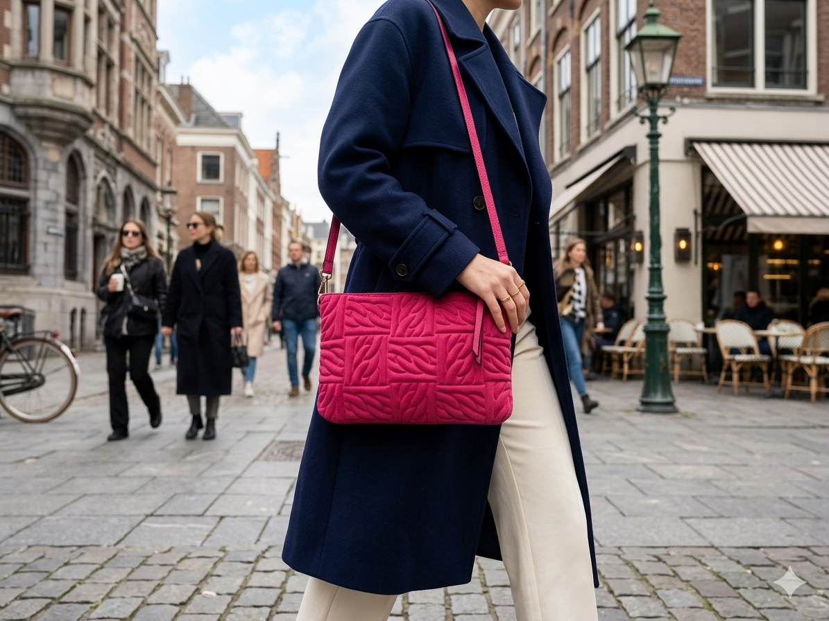 Waver Clutch in Orange