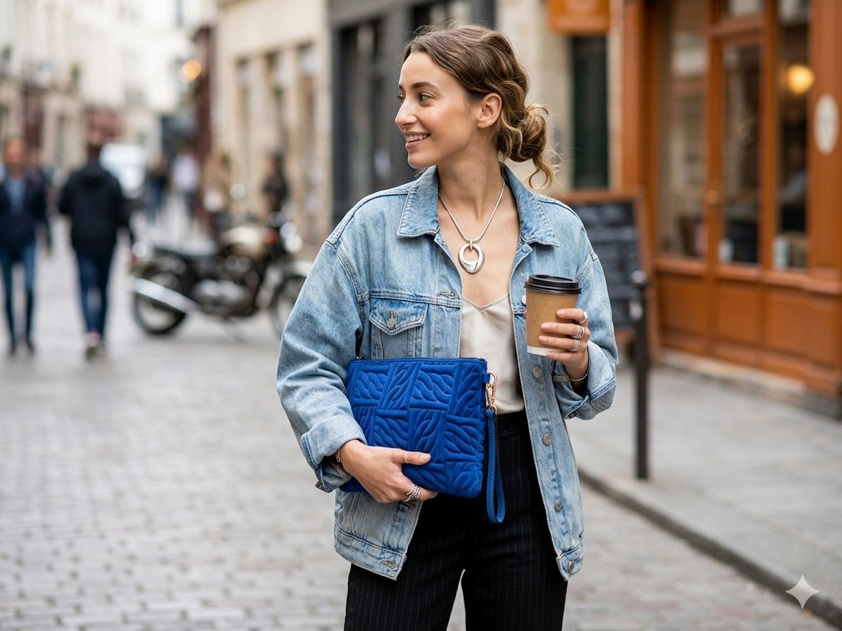 Waver Clutch in Orange