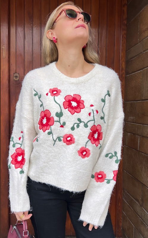 Rosa Flora Knit
