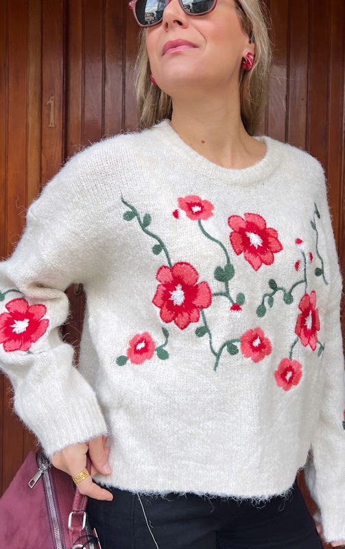 Rosa Flora Knit