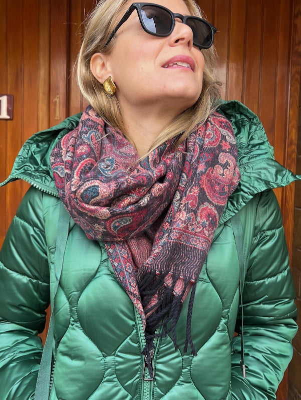 Paisley Scarf in Black