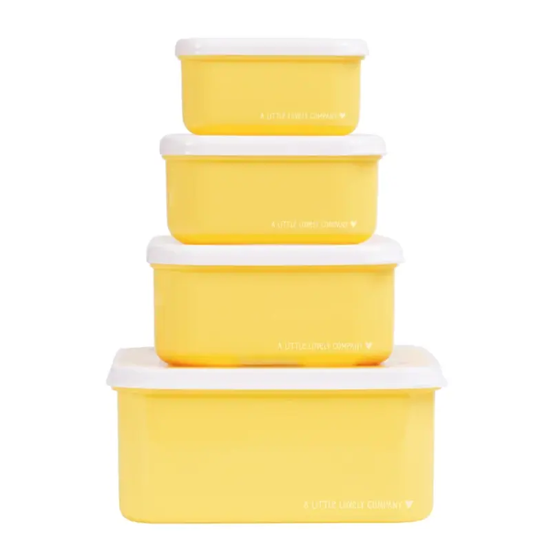 A Little Lovely Company - 4 Lunch & Snack Boxes Animal Friends