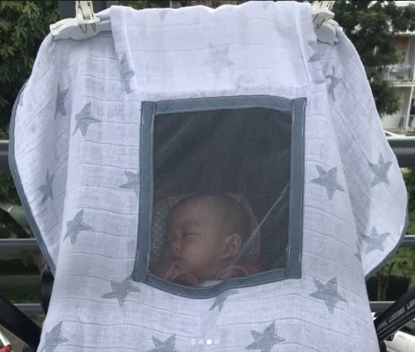 Minene Ήλιοπροστασία UV Καροτσιού Bamboo Grey