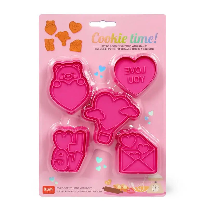 Legami Valentine Cookie Cutters set of 5