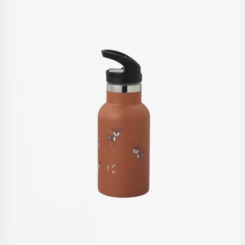 Fresk Θερμός από ανοξείδωτο ατσάλι και ενσωματωμένο καλαμάκι 350ml - Deer Amber