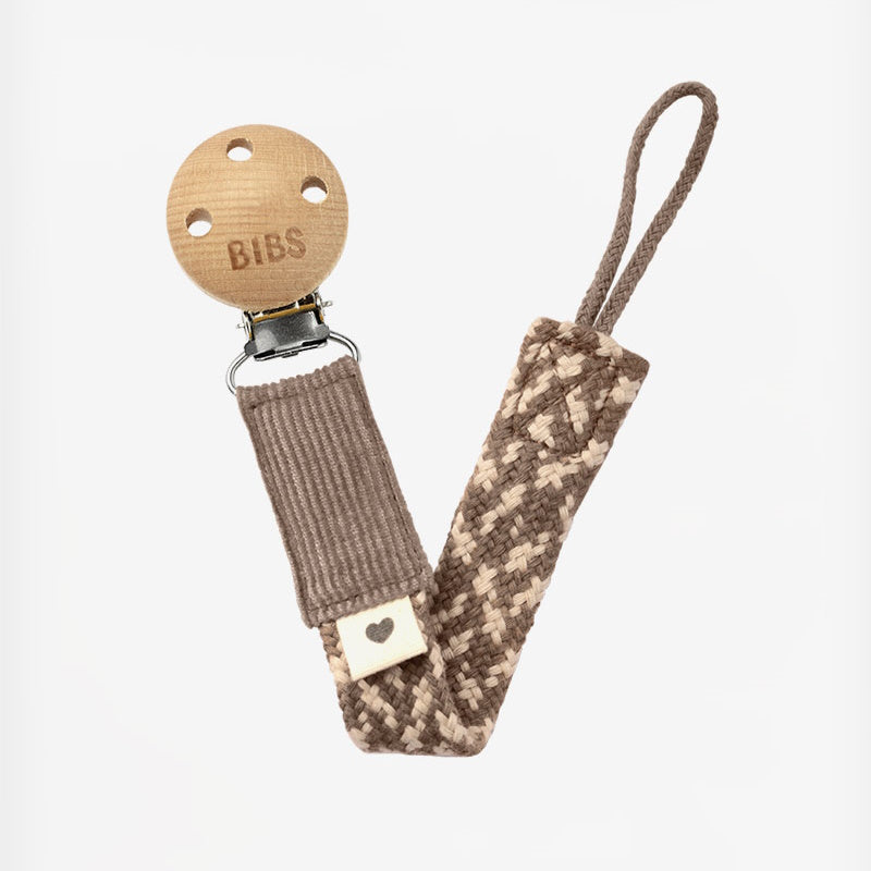 Bibs - Clip Πιπίλας - Dark Oak/Vanilla