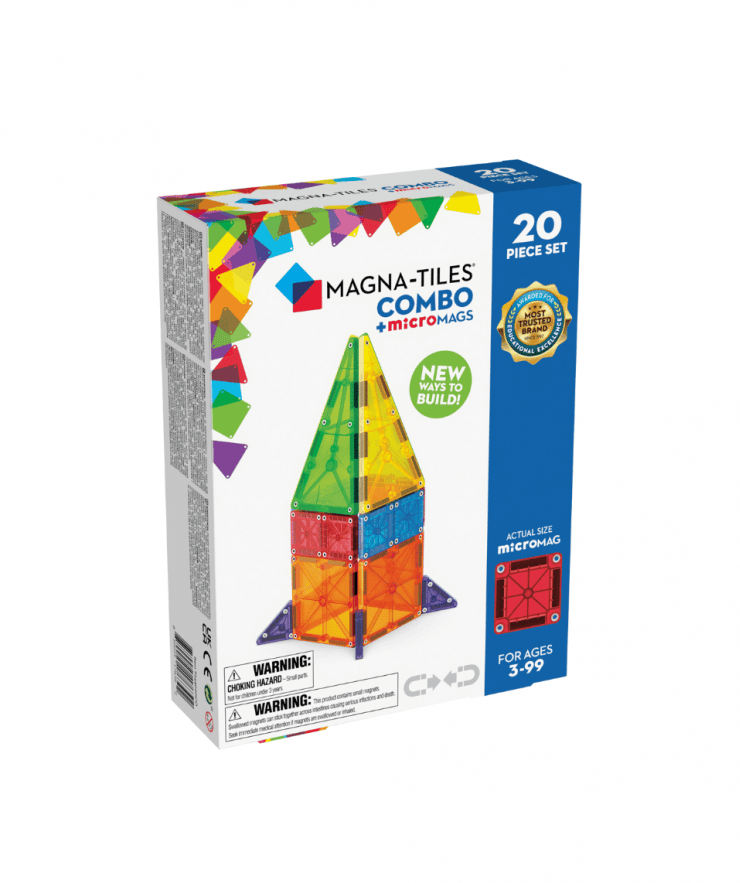 Μαγνητικά Πλακίδια Magna-Tiles Combo 20 Piece Set (MICROMAGS Size)