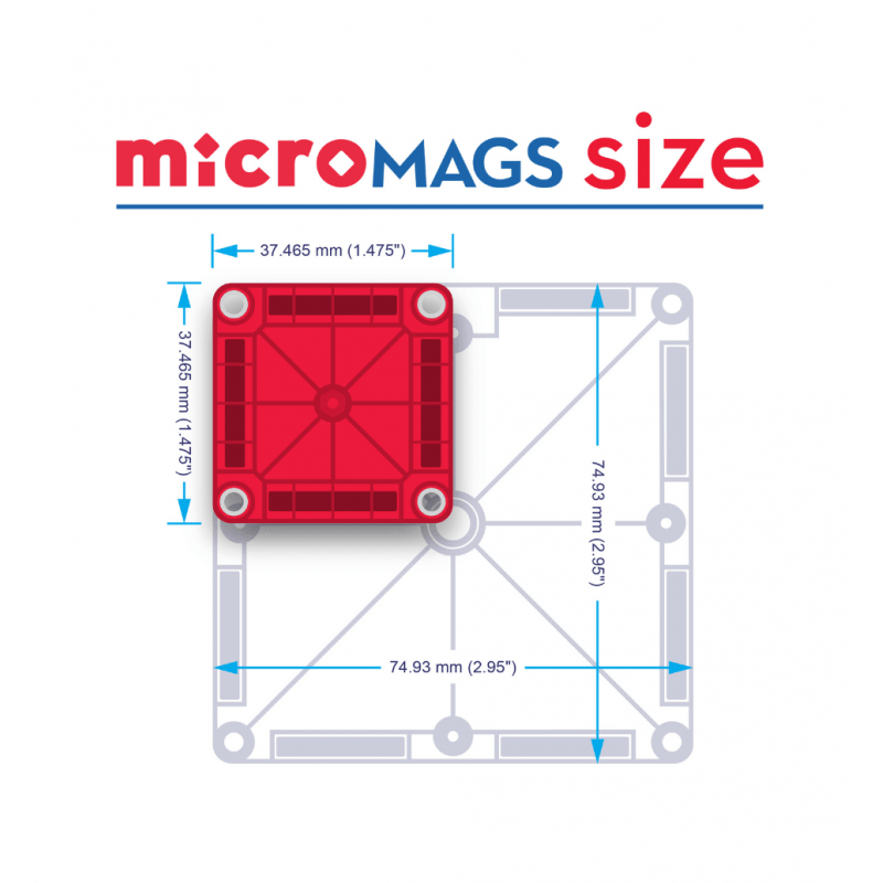Μαγνητικά Πλακίδια Magna-Tiles Combo 20 Piece Set (MICROMAGS Size)