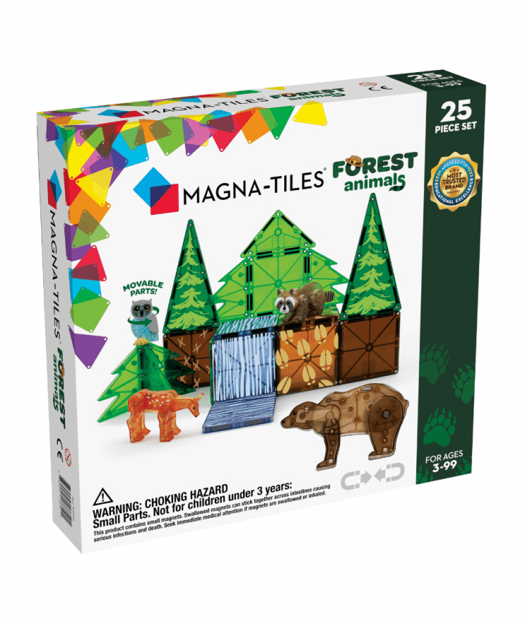 Μαγνητικά Πλακίδια Magna-Tiles Forest Animals 25 Piece Set