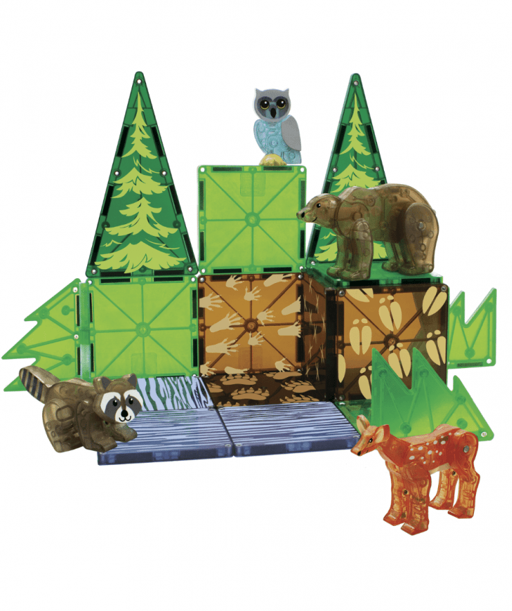 Μαγνητικά Πλακίδια Magna-Tiles Forest Animals 25 Piece Set