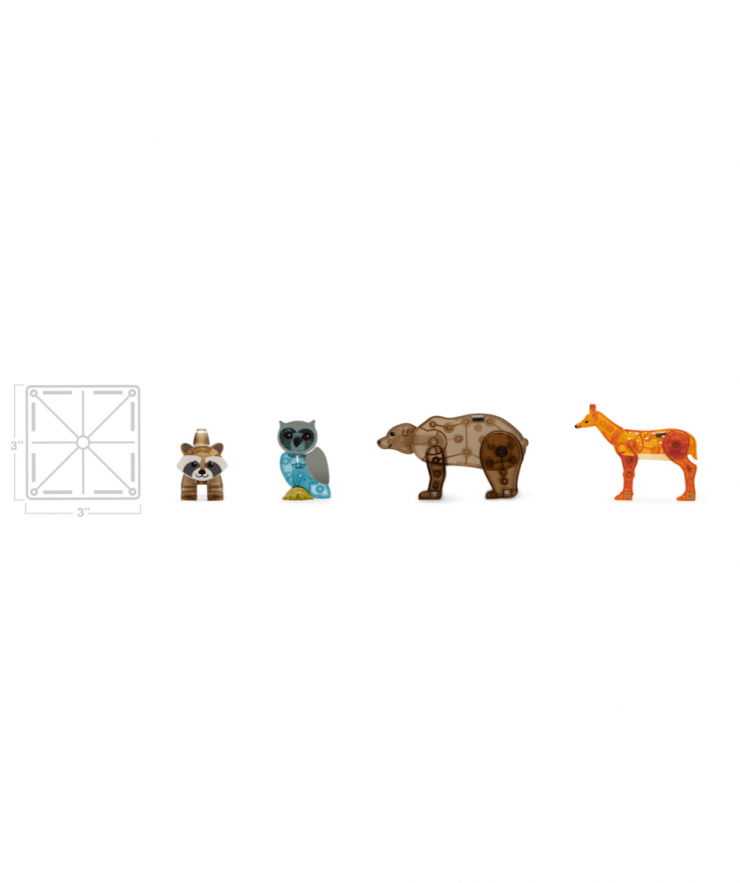 Μαγνητικά Πλακίδια Magna-Tiles Forest Animals 25 Piece Set