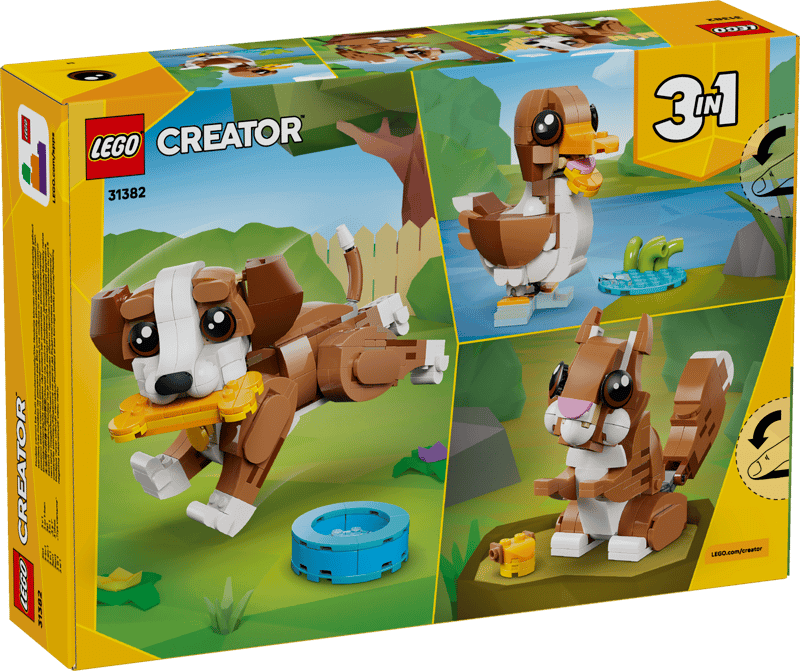 The Lego® Creator 3in1 Cute Animals: Playful Puppy Dog