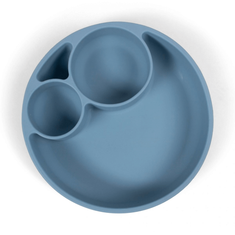 Filibabba Silicone Divided Plate - Blue