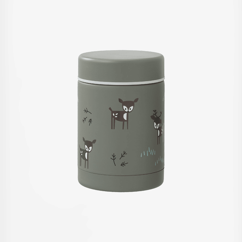 Fresk Θερμός από ανοξείδωτο ατσάλι φαγητού 300ml - Deer Olive