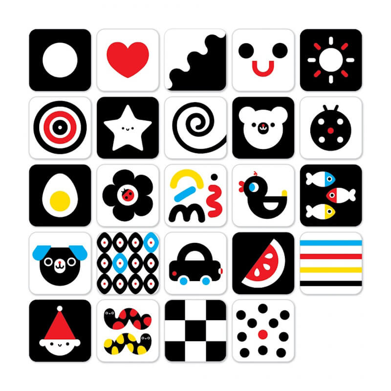 Banana Panda HIGH CONTRAST BABY CARDS 0M+ 3M+