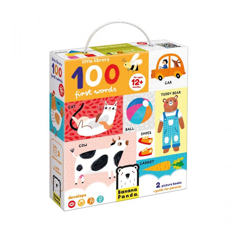 Banana Panda LITTLE LIBRARY 100 FIRST WORDS 12M+