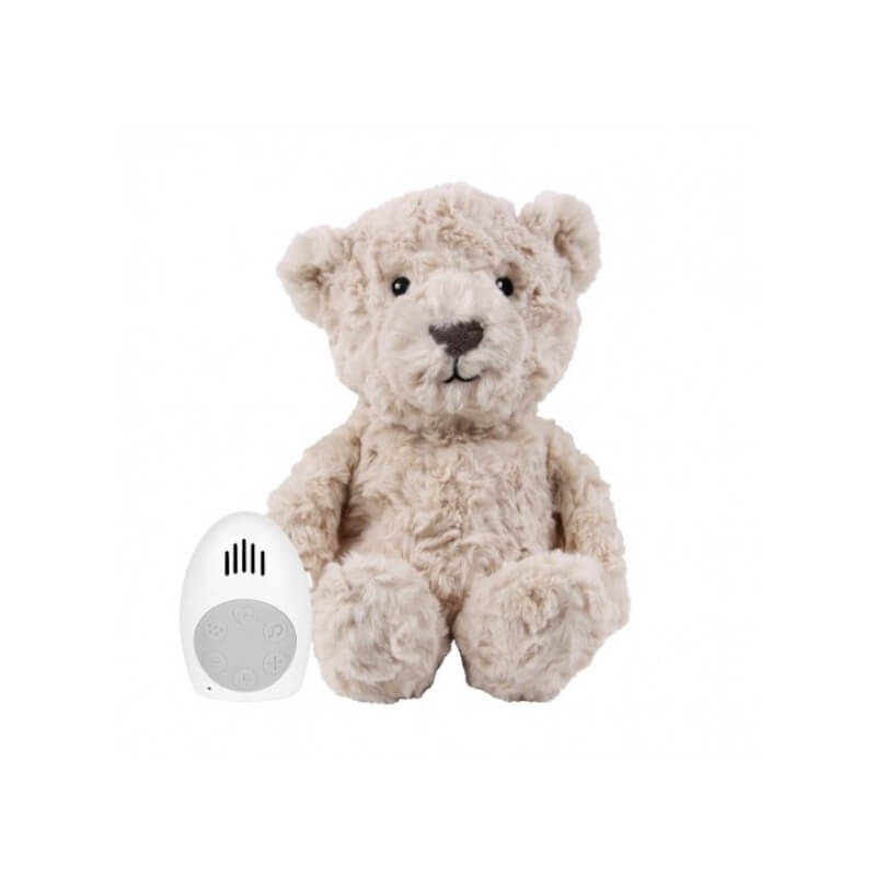 FLOW. Λούτρινο αρκουδάκι Lou με λευκούς ήχους & μουσική - Beige