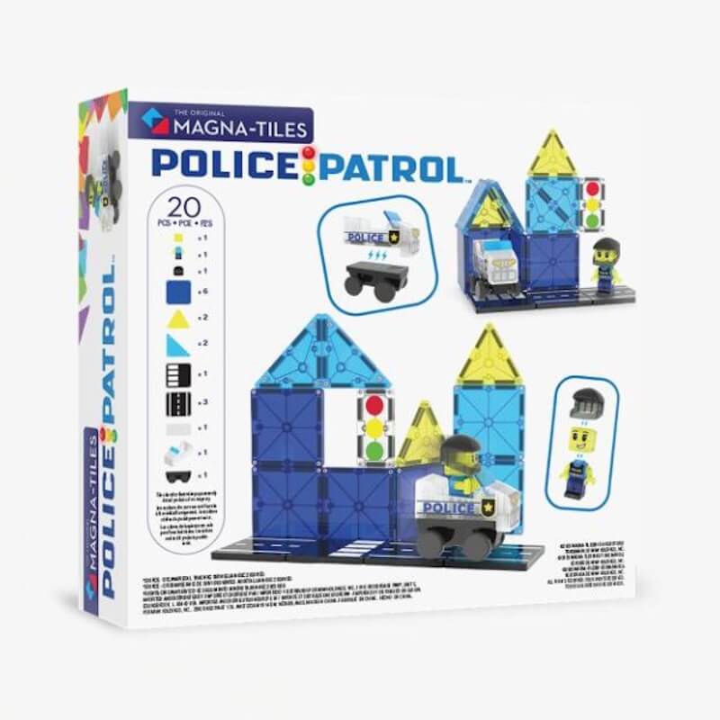 Magna-Tiles Μαγνητικό Παιχνίδι 20 κομματιών Police Patrol