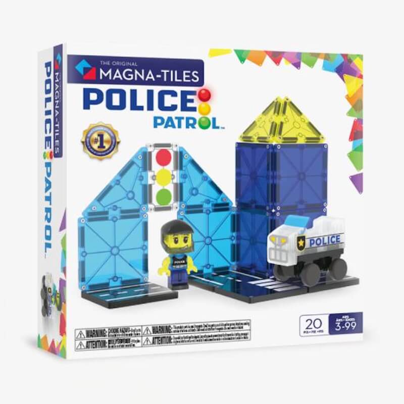Magna-Tiles Μαγνητικό Παιχνίδι 20 κομματιών Police Patrol