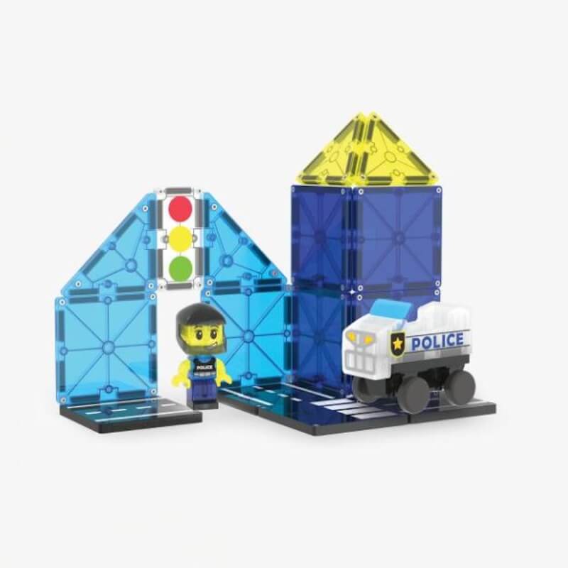 Magna-Tiles Μαγνητικό Παιχνίδι 20 κομματιών Police Patrol