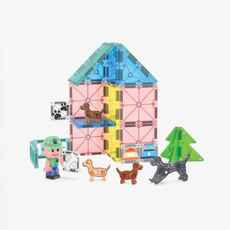 Magna-Tiles Μαγνητικό Παιχνίδι 27 κομματιών Puppy Park