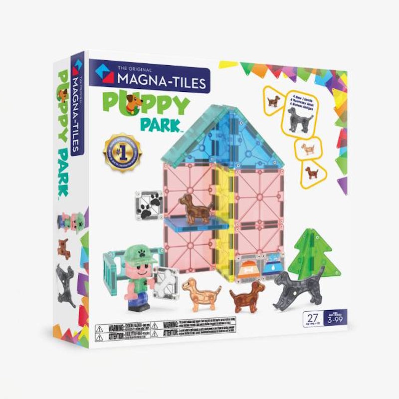 Magna-Tiles Μαγνητικό Παιχνίδι 27 κομματιών Puppy Park