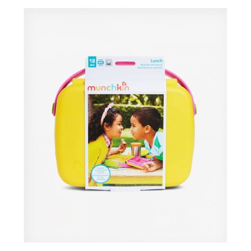 Munchkin Bento Lunch Box Pink/Yellow