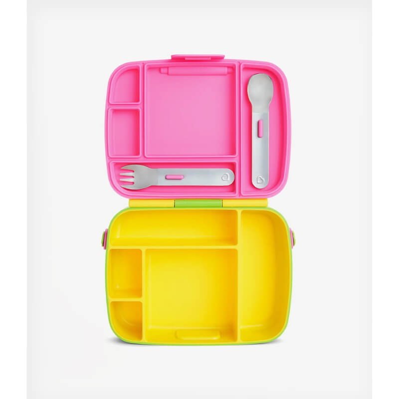 Munchkin Bento Lunch Box Pink/Yellow