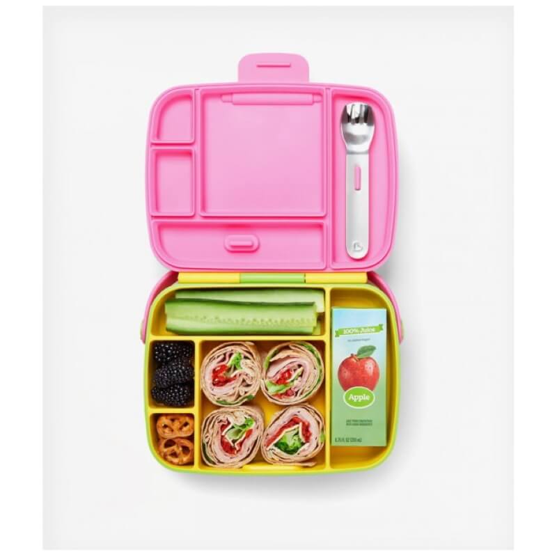Munchkin Bento Lunch Box Pink/Yellow