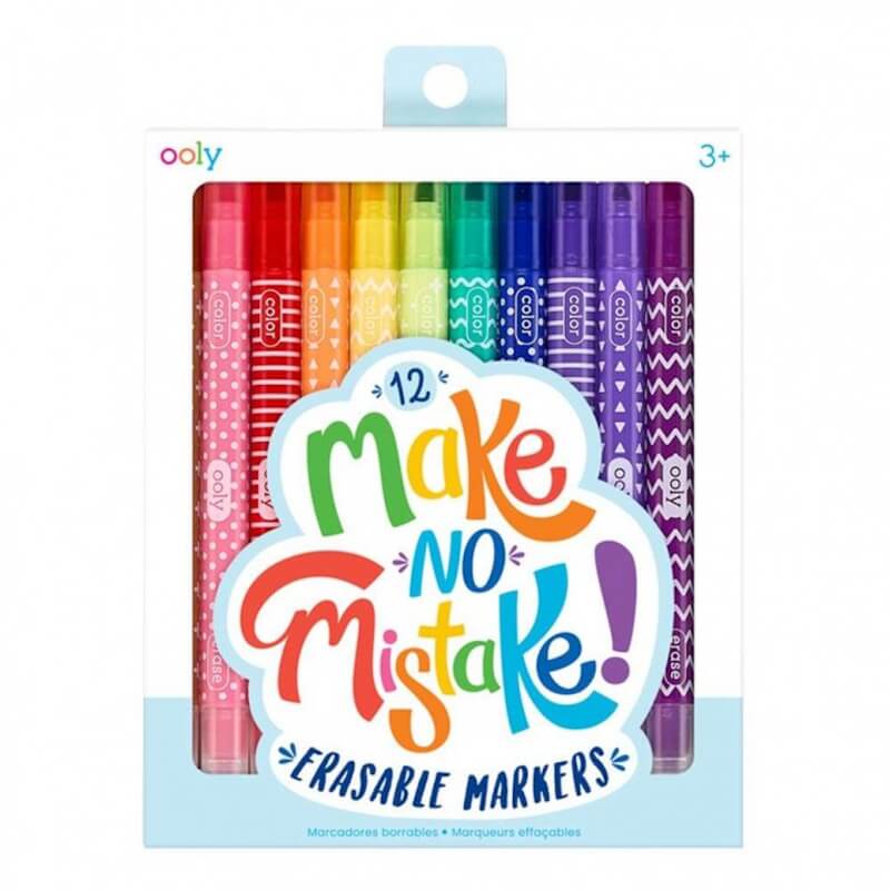 Ooly Make no mistakes Erasable Markers - Set Of 12