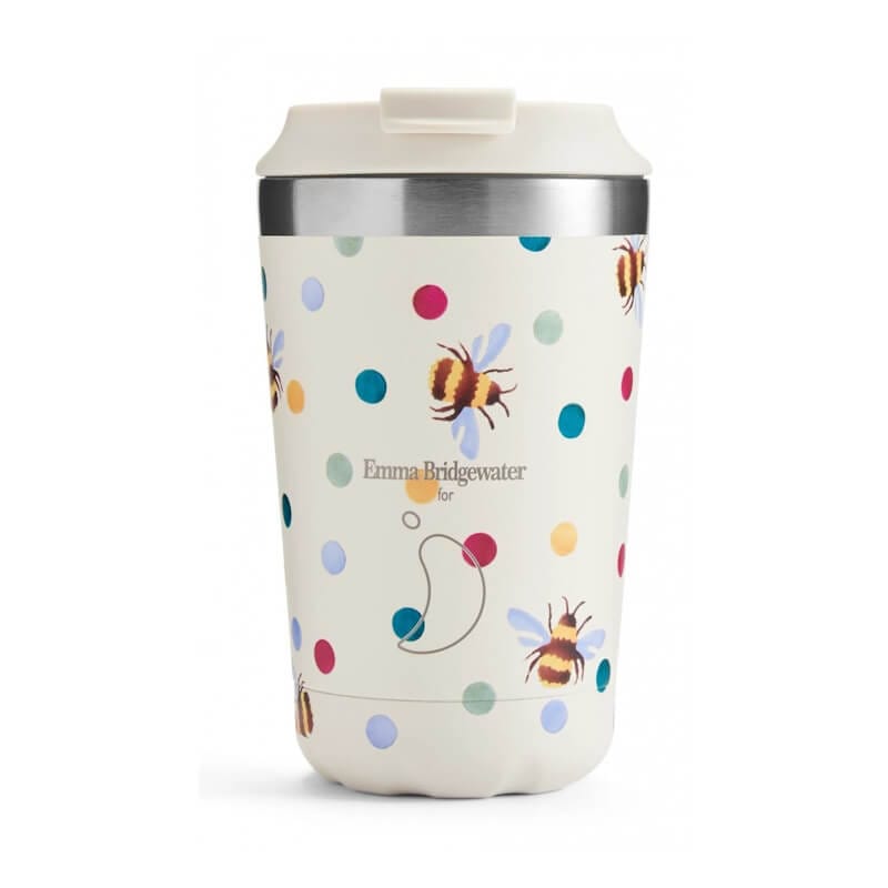 Chillys Emma Bridgewater Polka Dot and Bees Coffee Cup 340ml