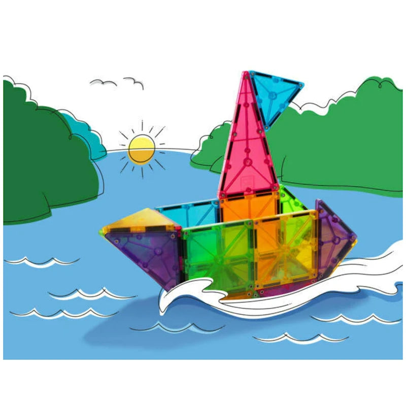 Μαγνητικά Πλακίδια Magna-Tiles Clear Colors 32τμχ