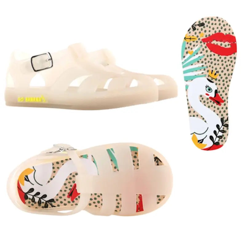 Go Bananas Jelly Shoes  - Beige