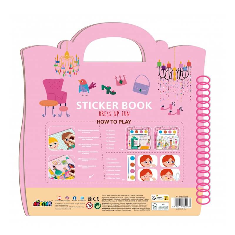 Avenir Sticker Book Dress Up Fun